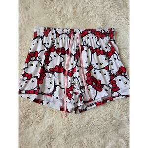 Hello Kitty Sanrio Pull on Drawstring Pj Sleep Lounge Shorts size Small